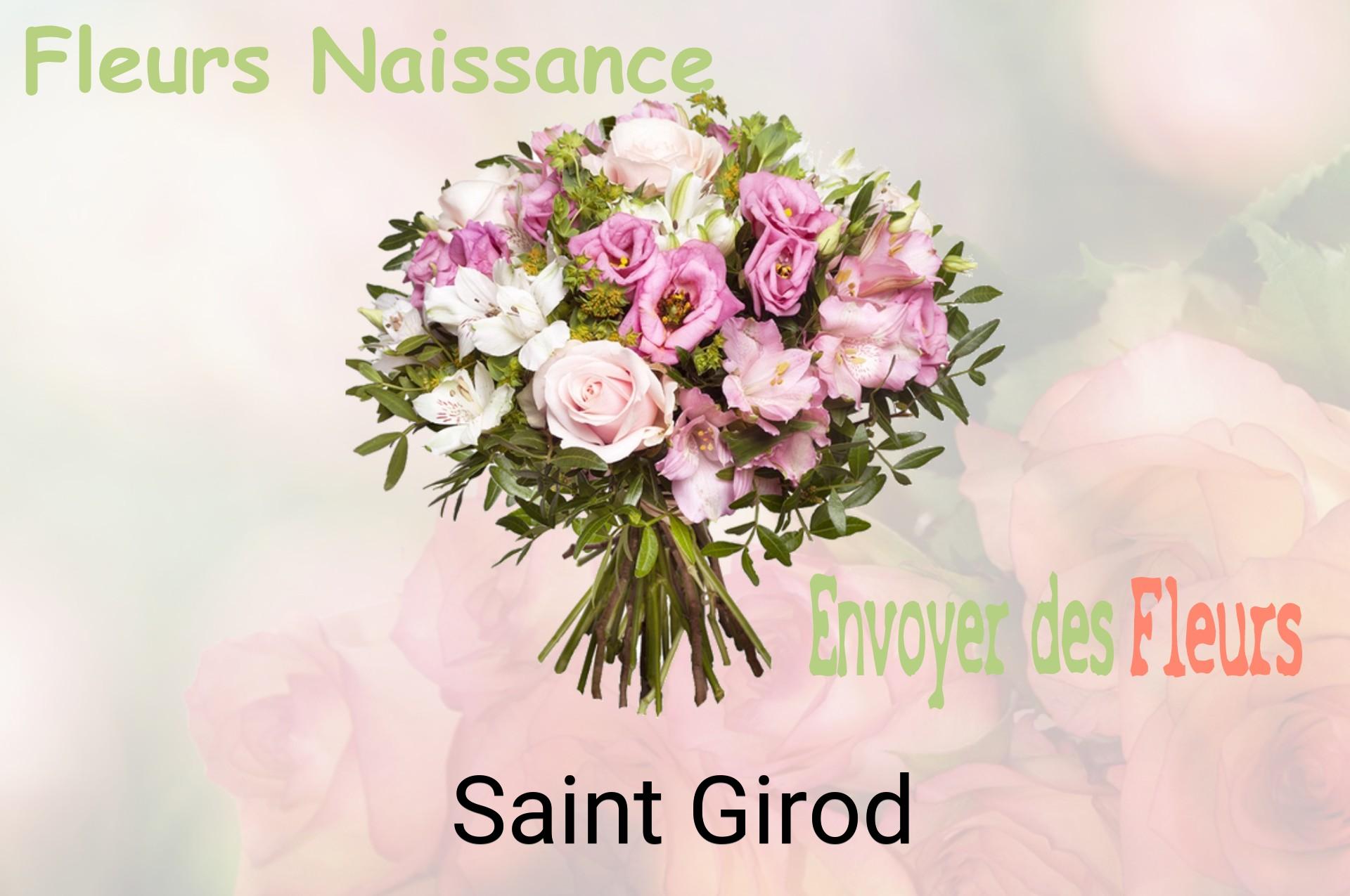 Bouquet de fleurs de naissance livré à Saint-Girod